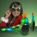 5 Day Imprinted LED Glitter Christmas Tree Shades